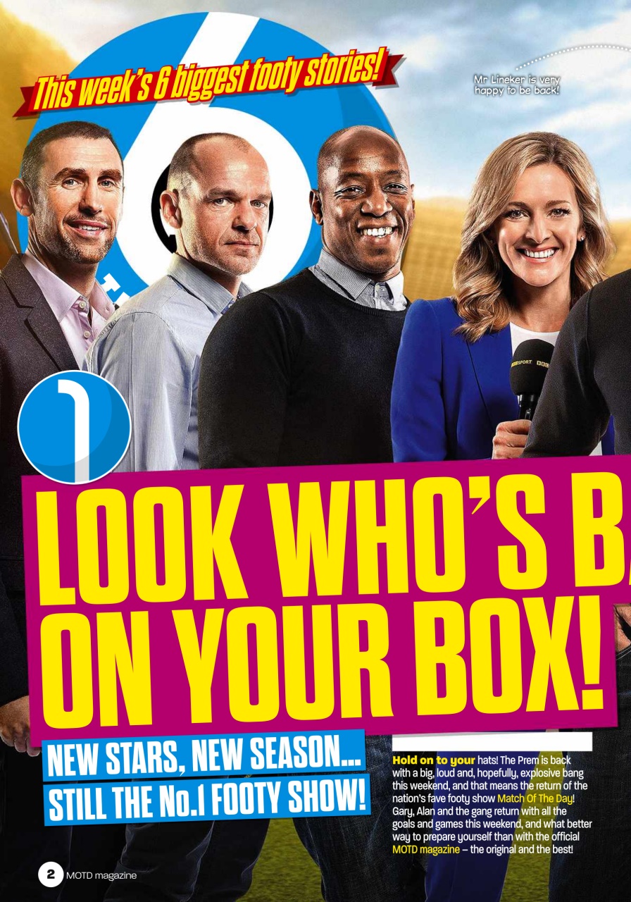 Match of the Day Preview Pages