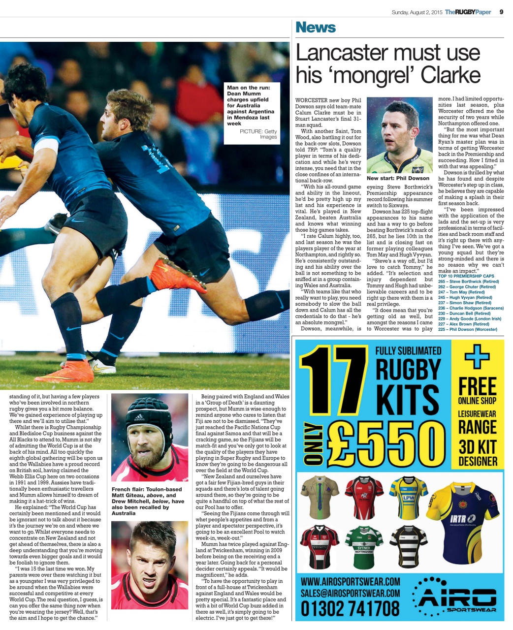 The Rugby Paper Preview Pages
