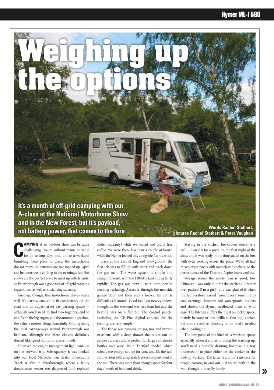 What Motorhome magazine Preview Pages