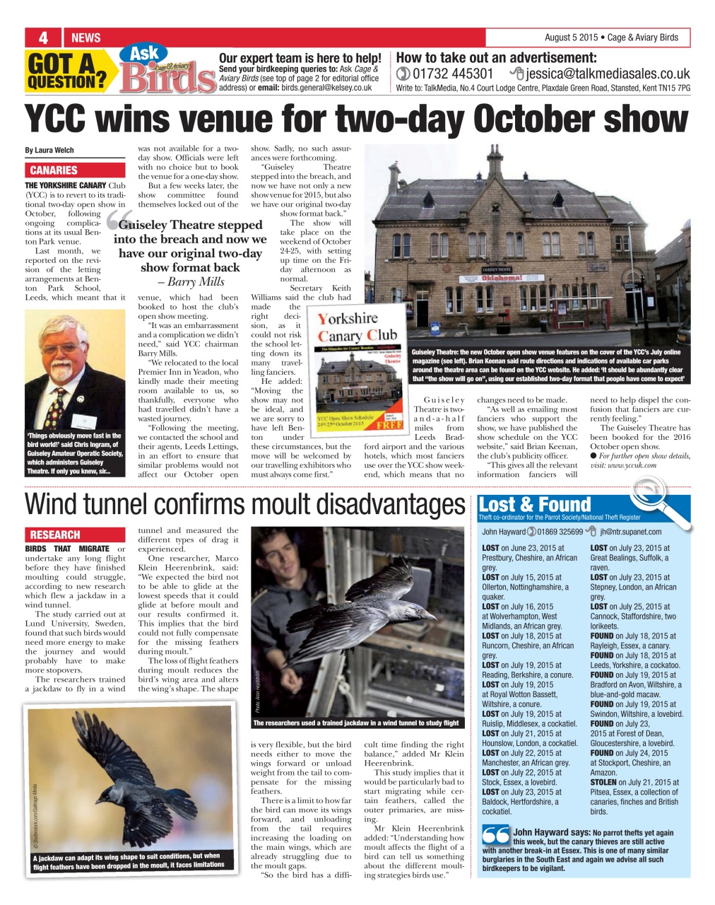 Cage & Aviary Birds Preview Pages