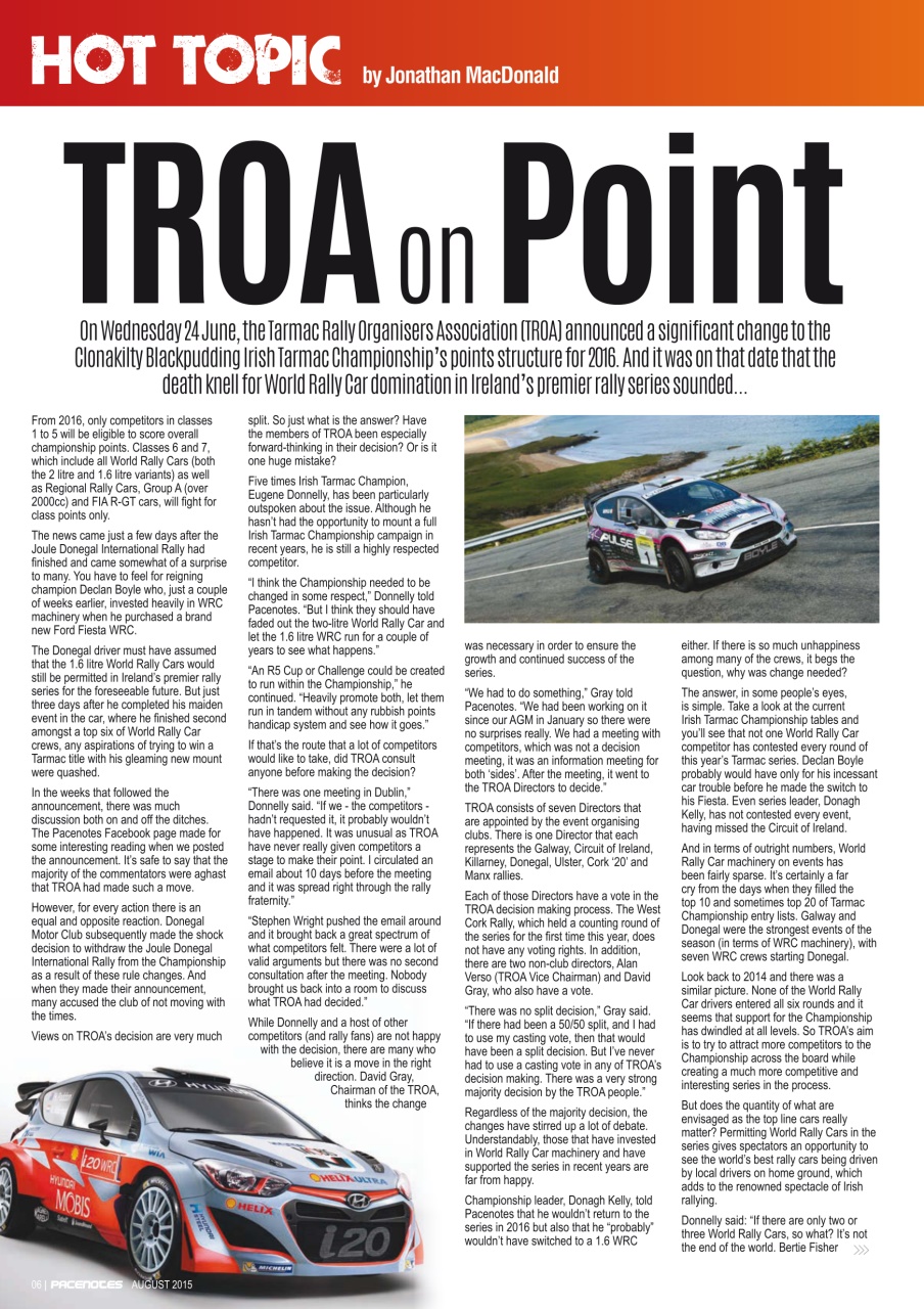Pacenotes Rally magazine Preview Pages