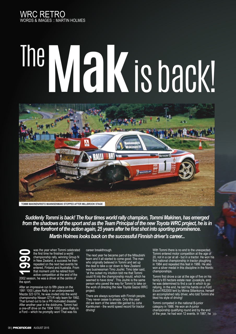 Pacenotes Rally magazine Preview Pages