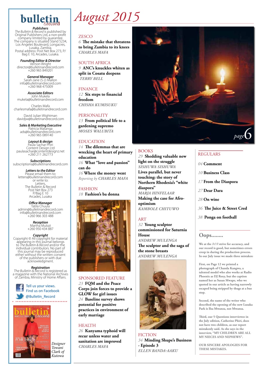 The Bulletin & Record Preview Pages