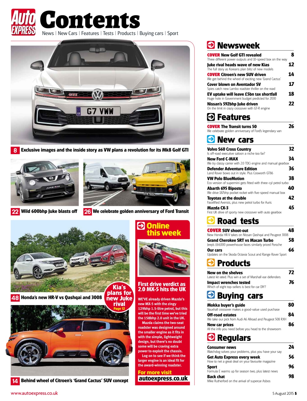 Auto Express Preview Pages