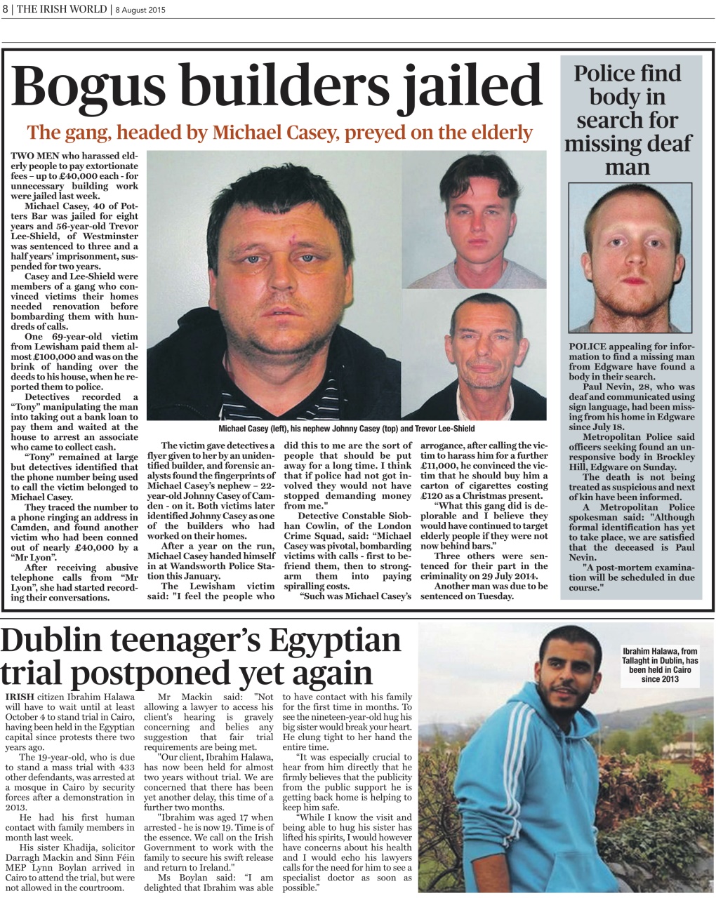 Irish World Preview Pages