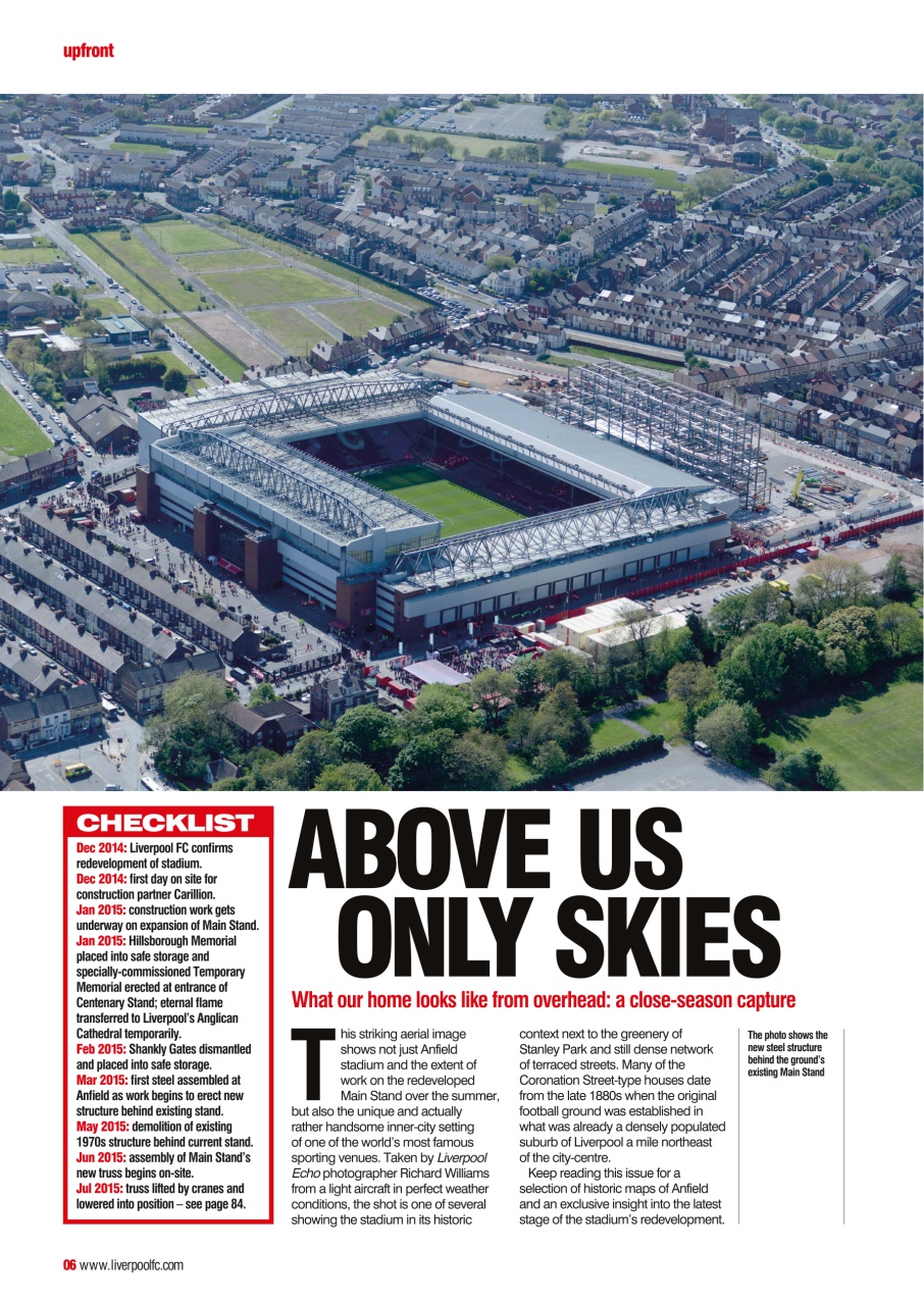 Liverpool FC Magazine Preview Pages