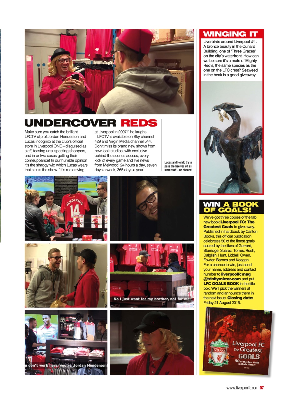 Liverpool FC Magazine Preview Pages