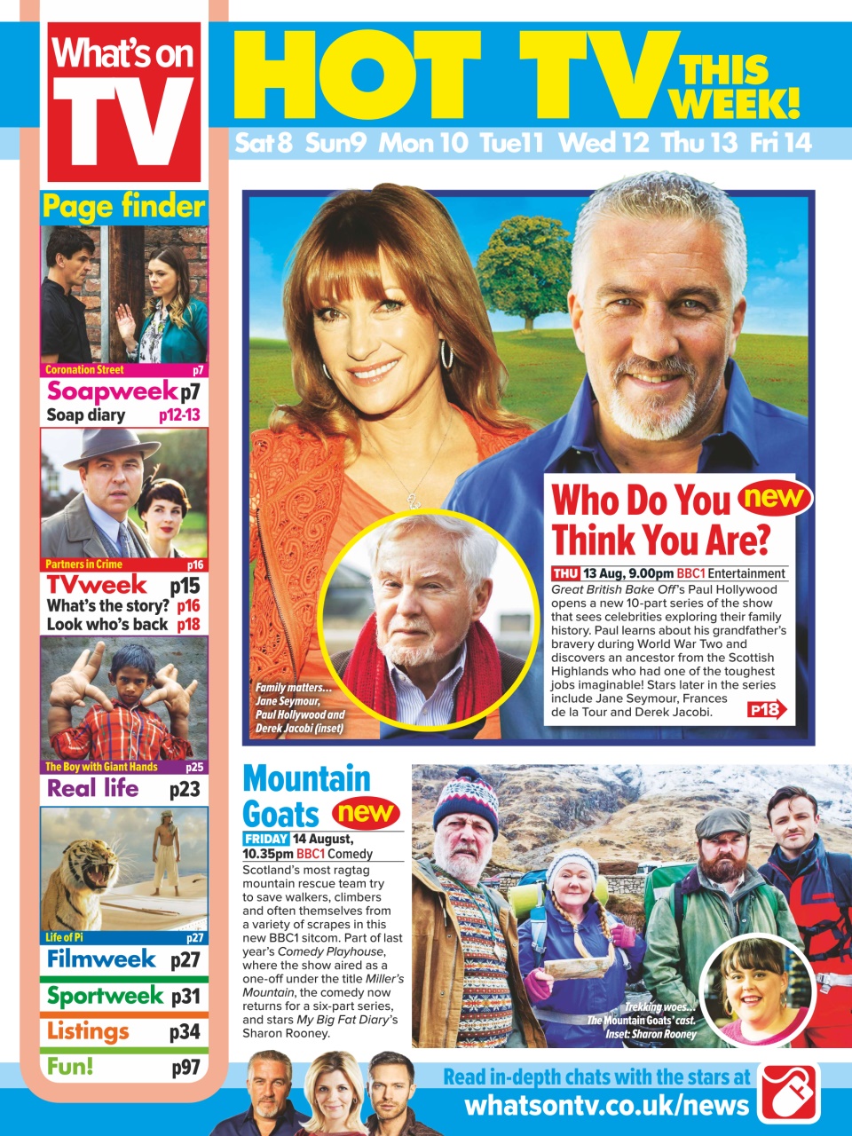 What's on TV Preview Pages