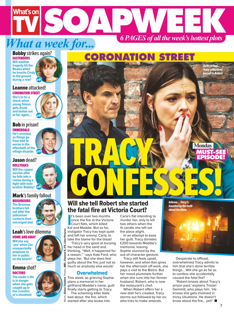 What's on TV Preview Pages