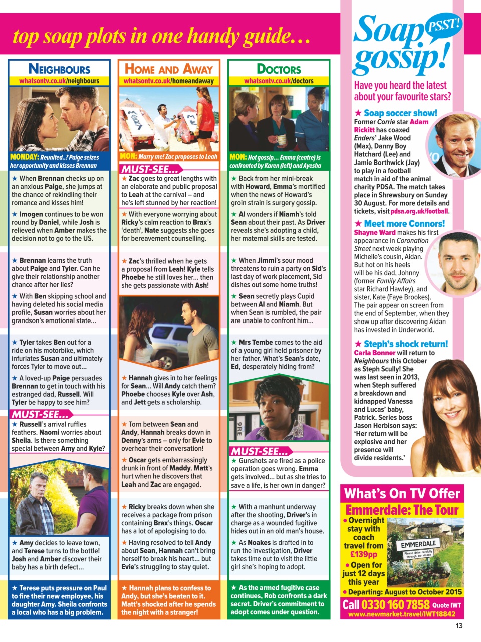 What's on TV Preview Pages