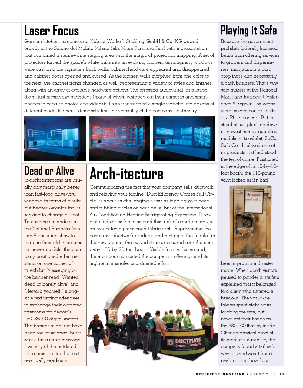 EXHIBITOR Magazine Preview Pages