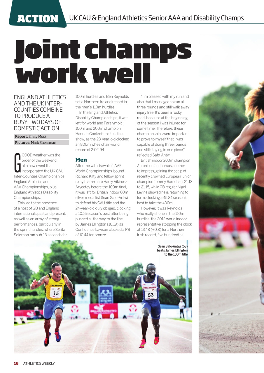 AW – Athletics Weekly Magazine Preview Pages