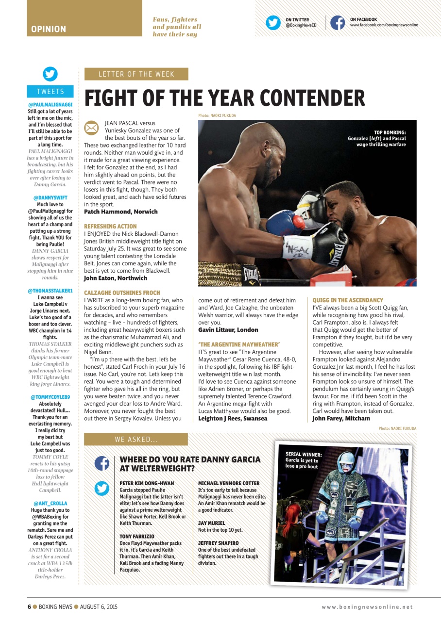 Boxing News Preview Pages
