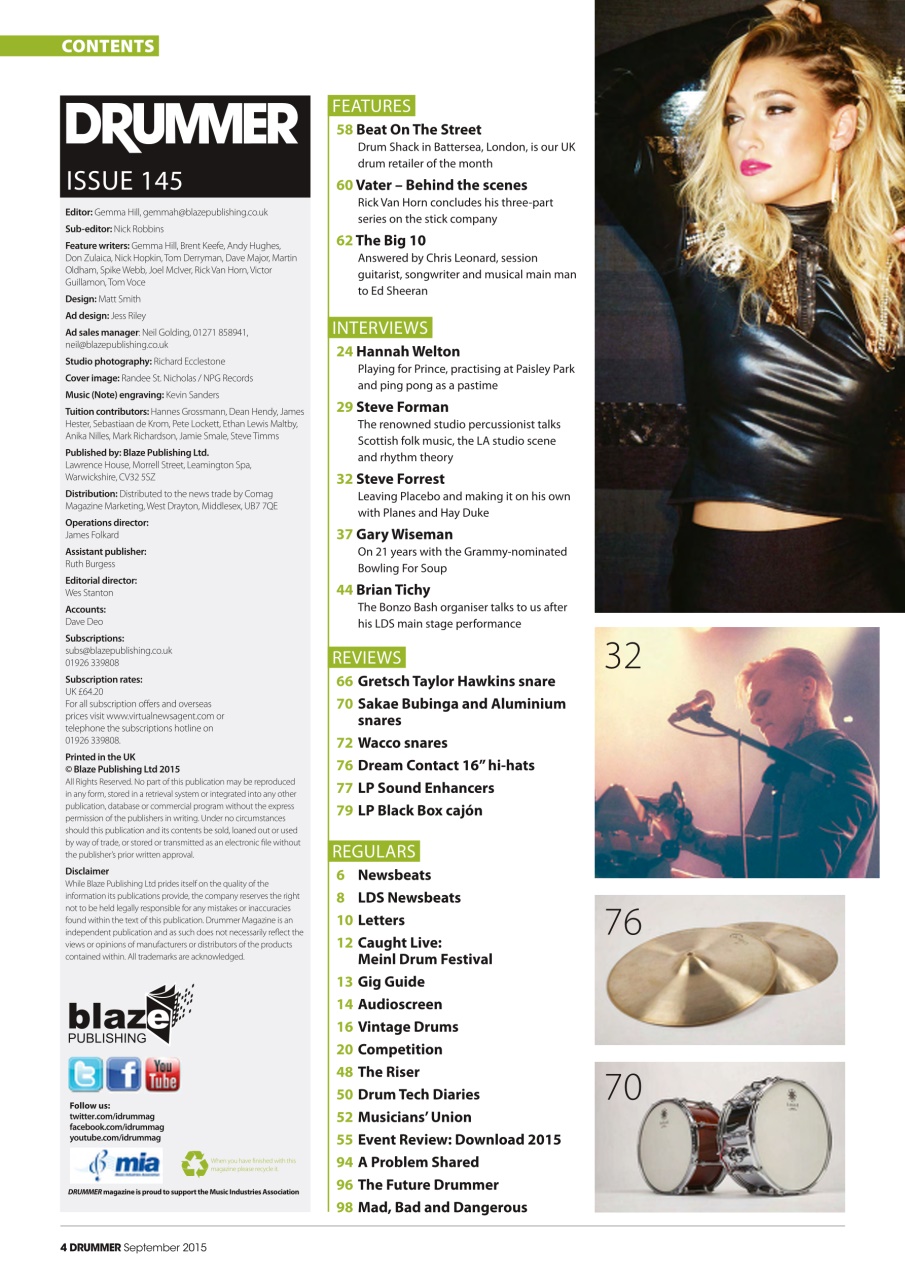 iDrum magazine: Never miss a beat Preview Pages