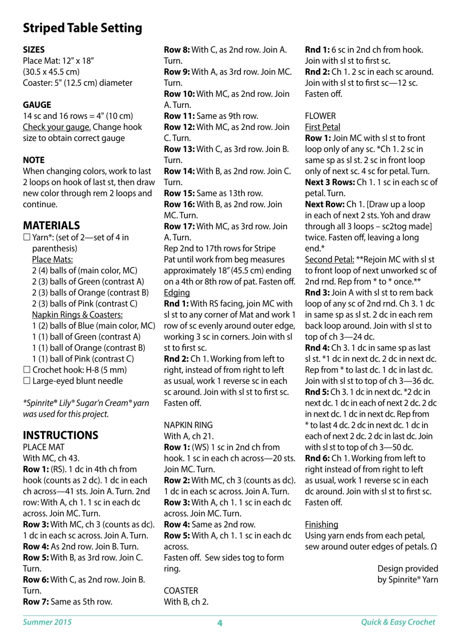 Quick & Easy Crochet Preview Pages