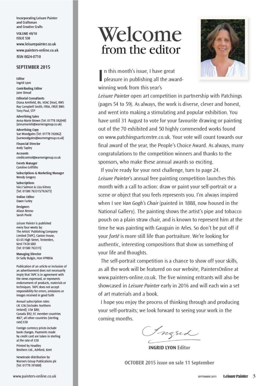 Leisure Painter & The Artist Preview Pages