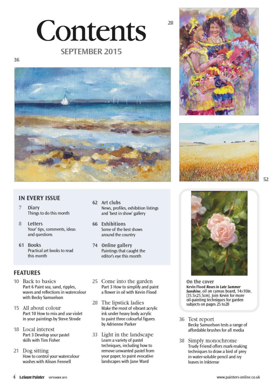 Leisure Painter & The Artist Preview Pages