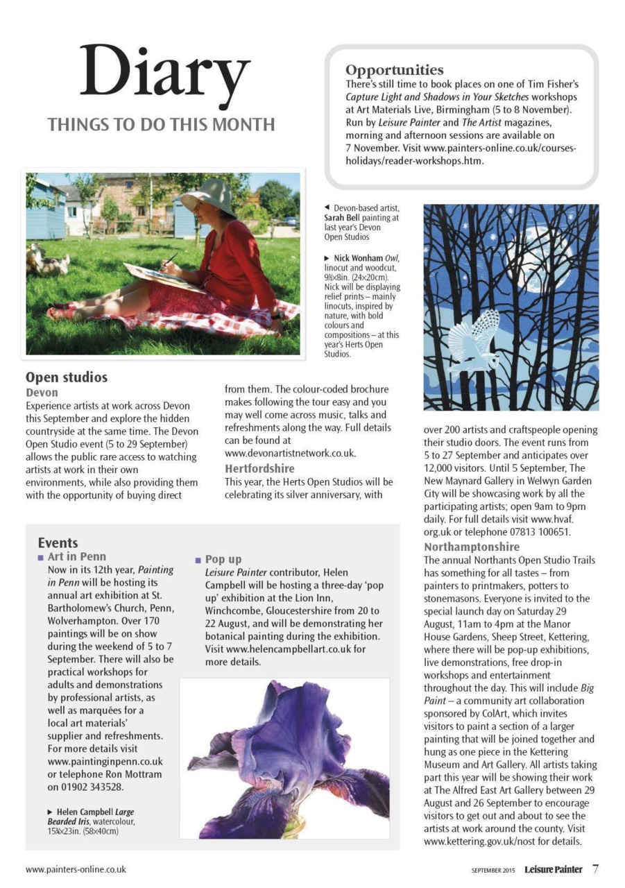 Leisure Painter & The Artist Preview Pages