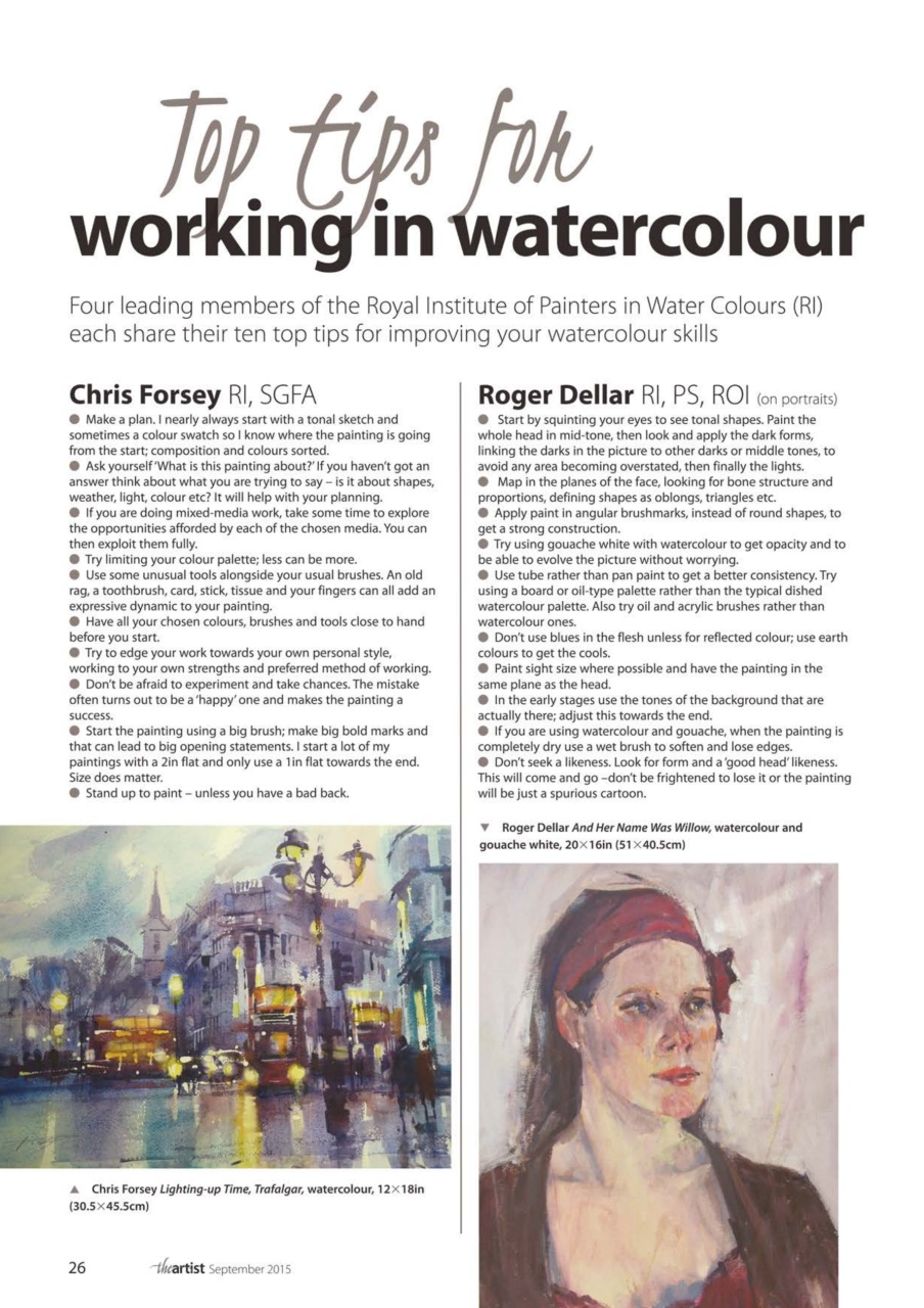 The Artist Preview Pages