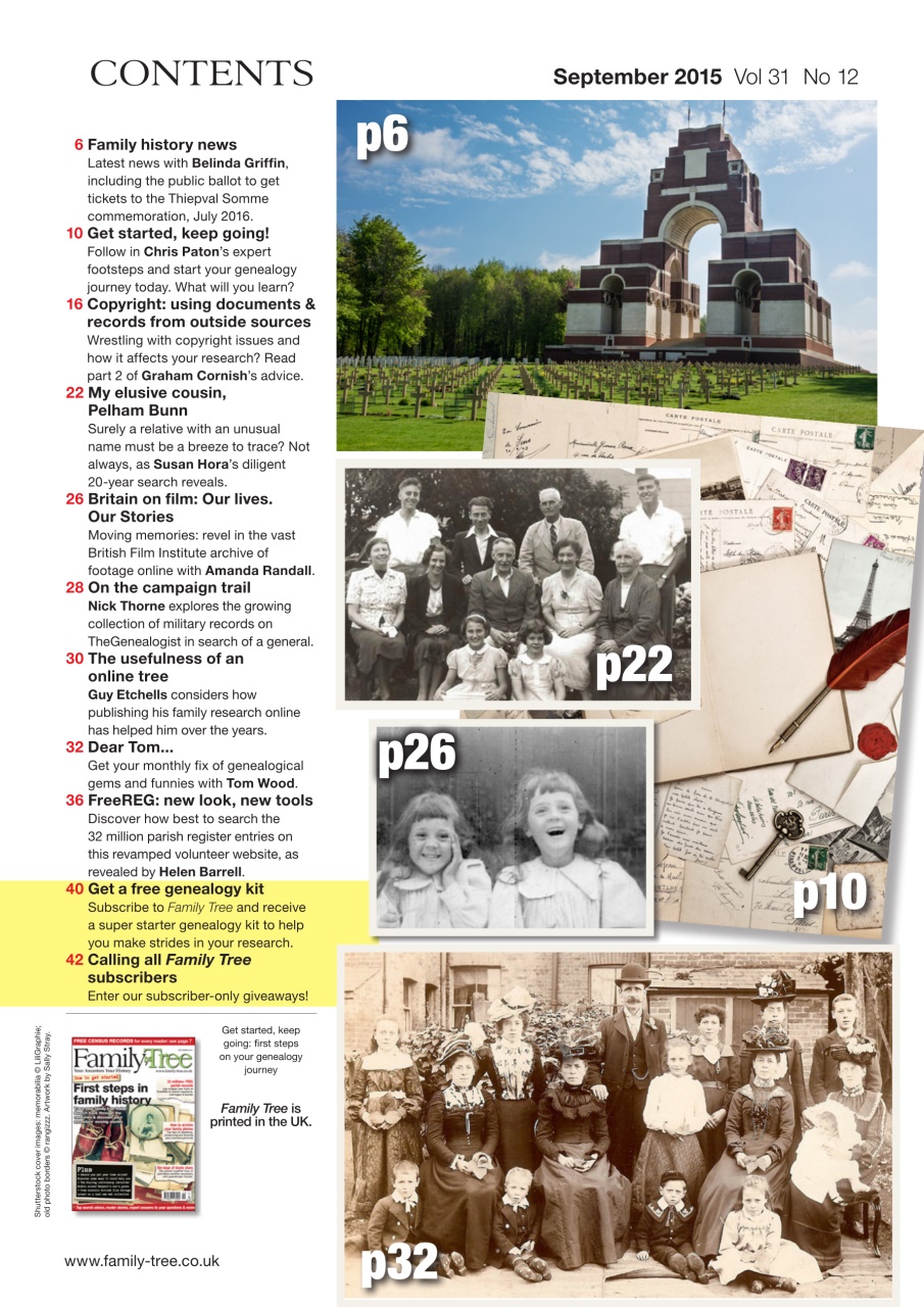 Family Tree Preview Pages