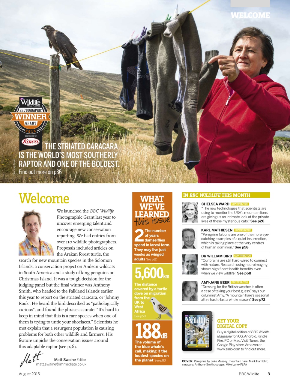 BBC Wildlife Magazine Preview Pages