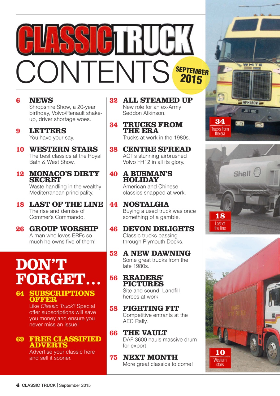 Classic Truck (OLD) Preview Pages