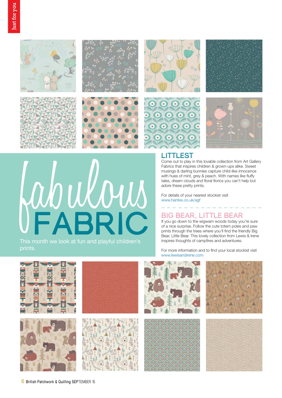 Patchwork and Quilting Preview Pages
