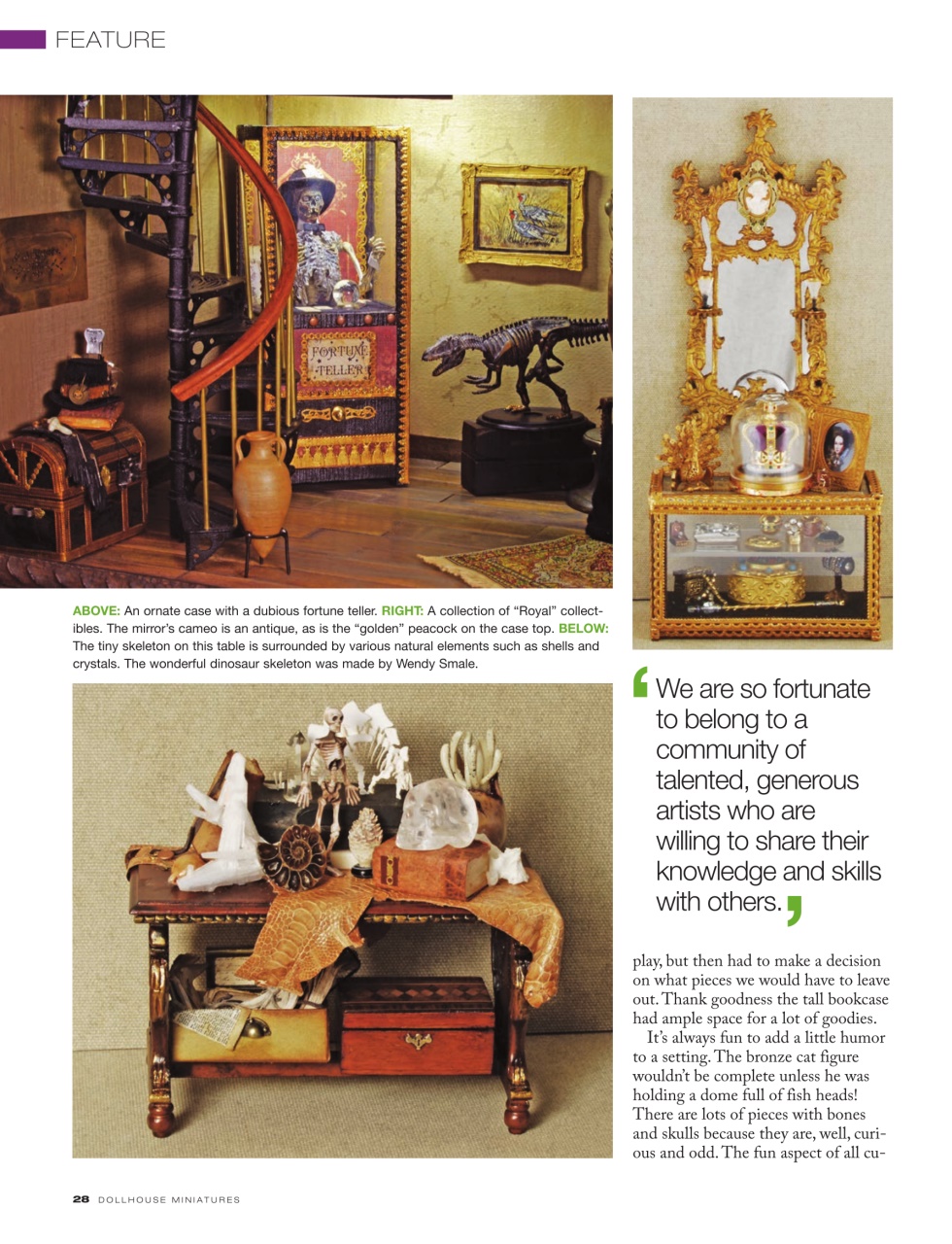 Dollhouse Miniatures Preview Pages