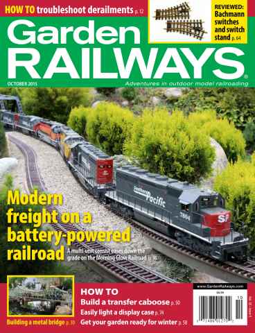 Garden Railways issue October 2015