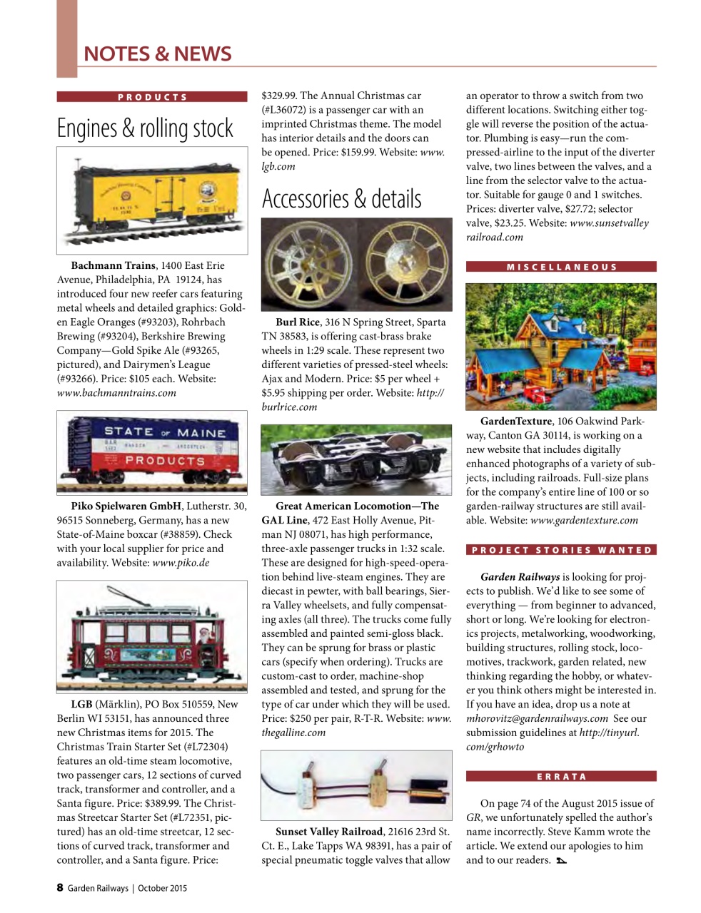 Garden Railways Preview Pages