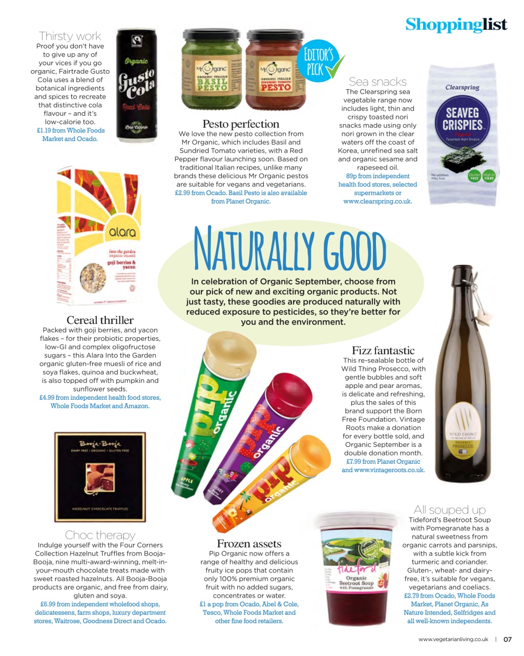 Vegetarian Living Preview Pages