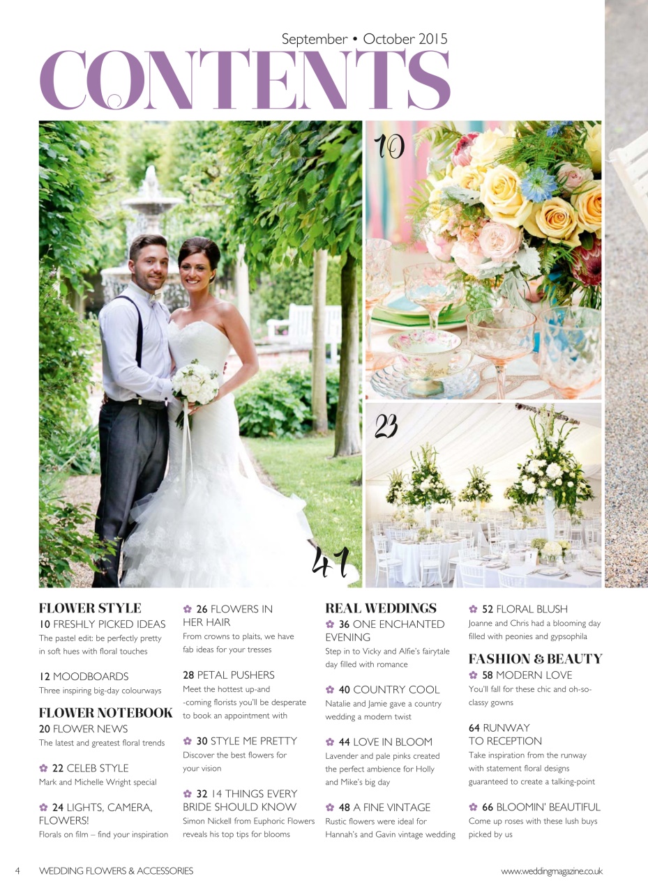 Wedding Flowers Magazine Preview Pages