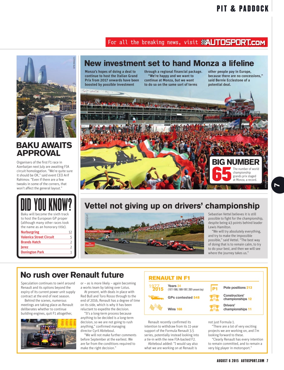 Autosport Preview Pages