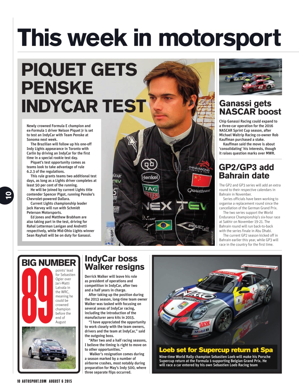 Autosport Preview Pages