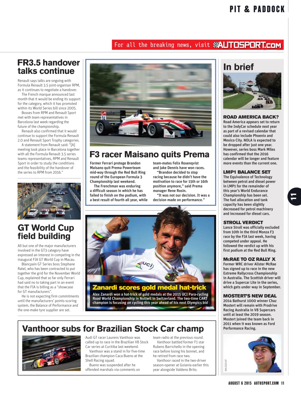 Autosport Preview Pages