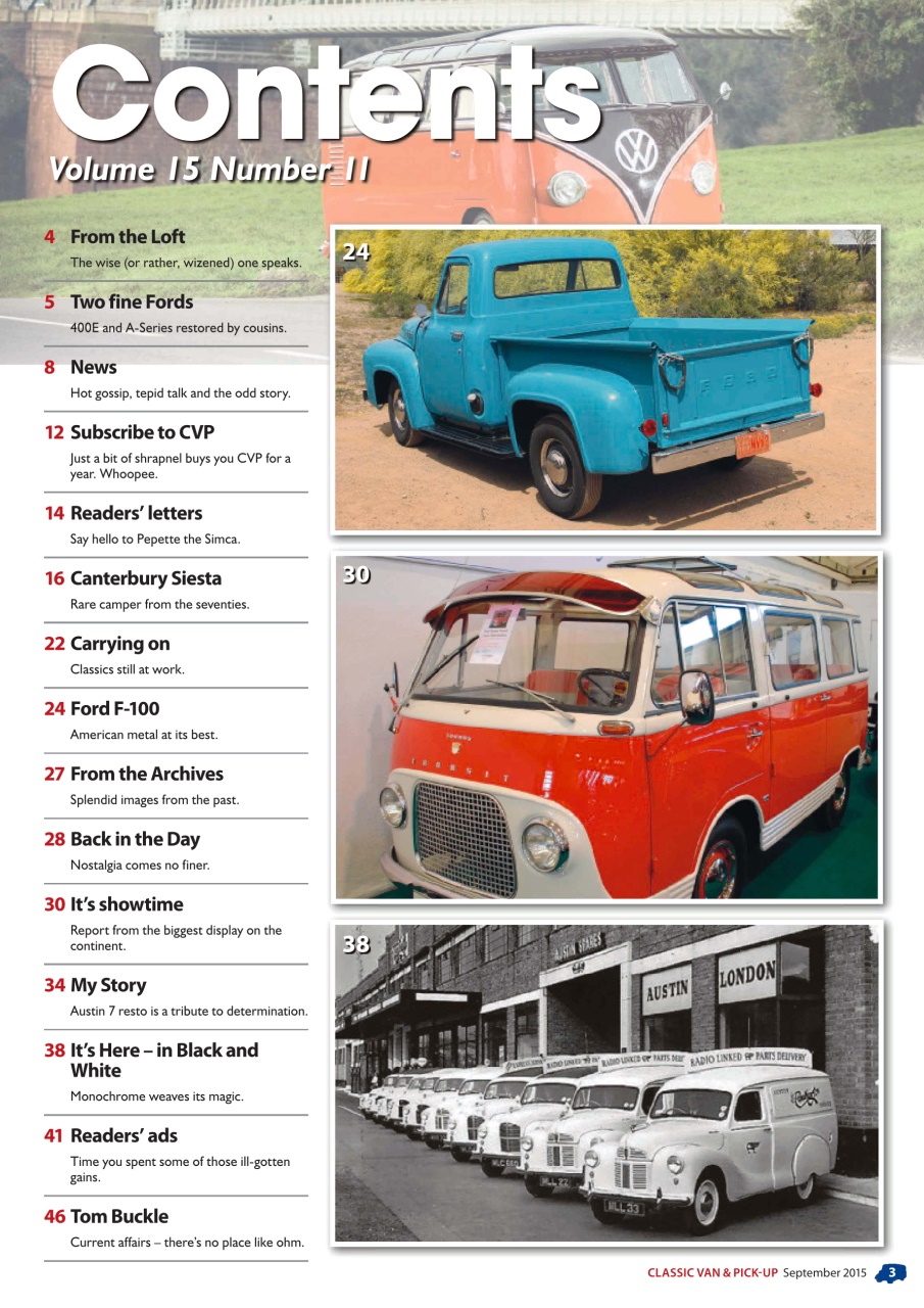 Classic Van & Pick-up Preview Pages