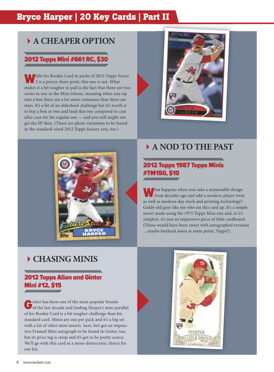 Beckett Baseball Magazine Preview Pages