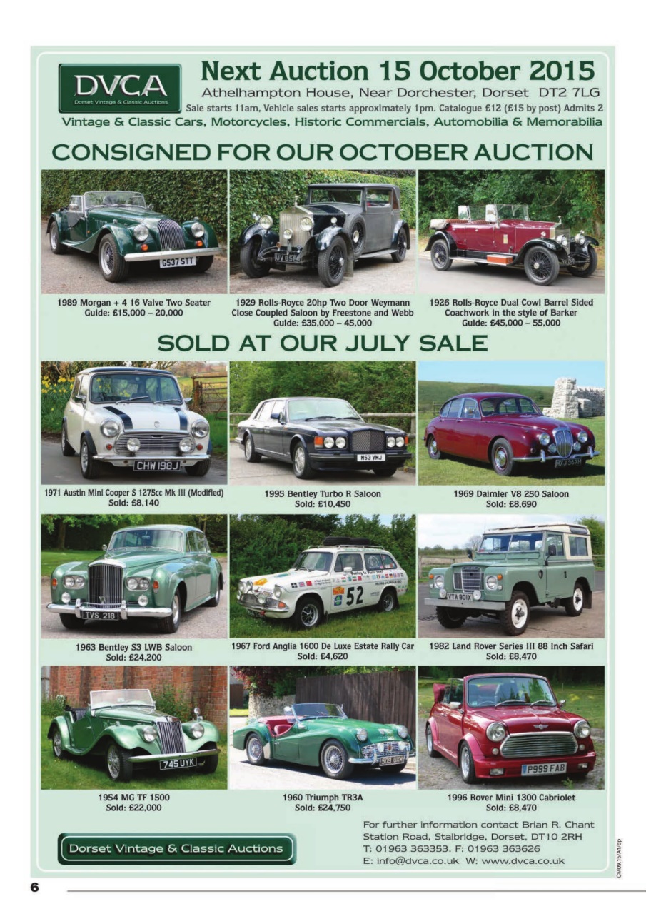 Classic Motoring Preview Pages