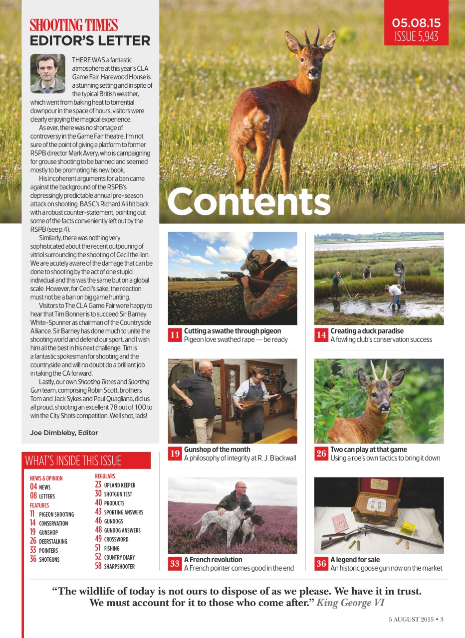 Shooting Times & Country Preview Pages