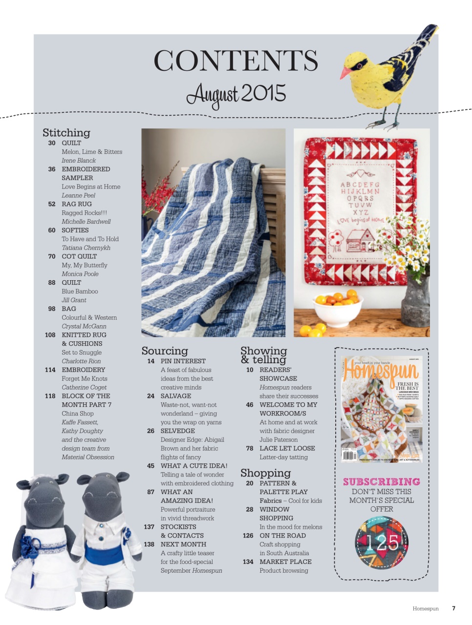 Homespun Preview Pages