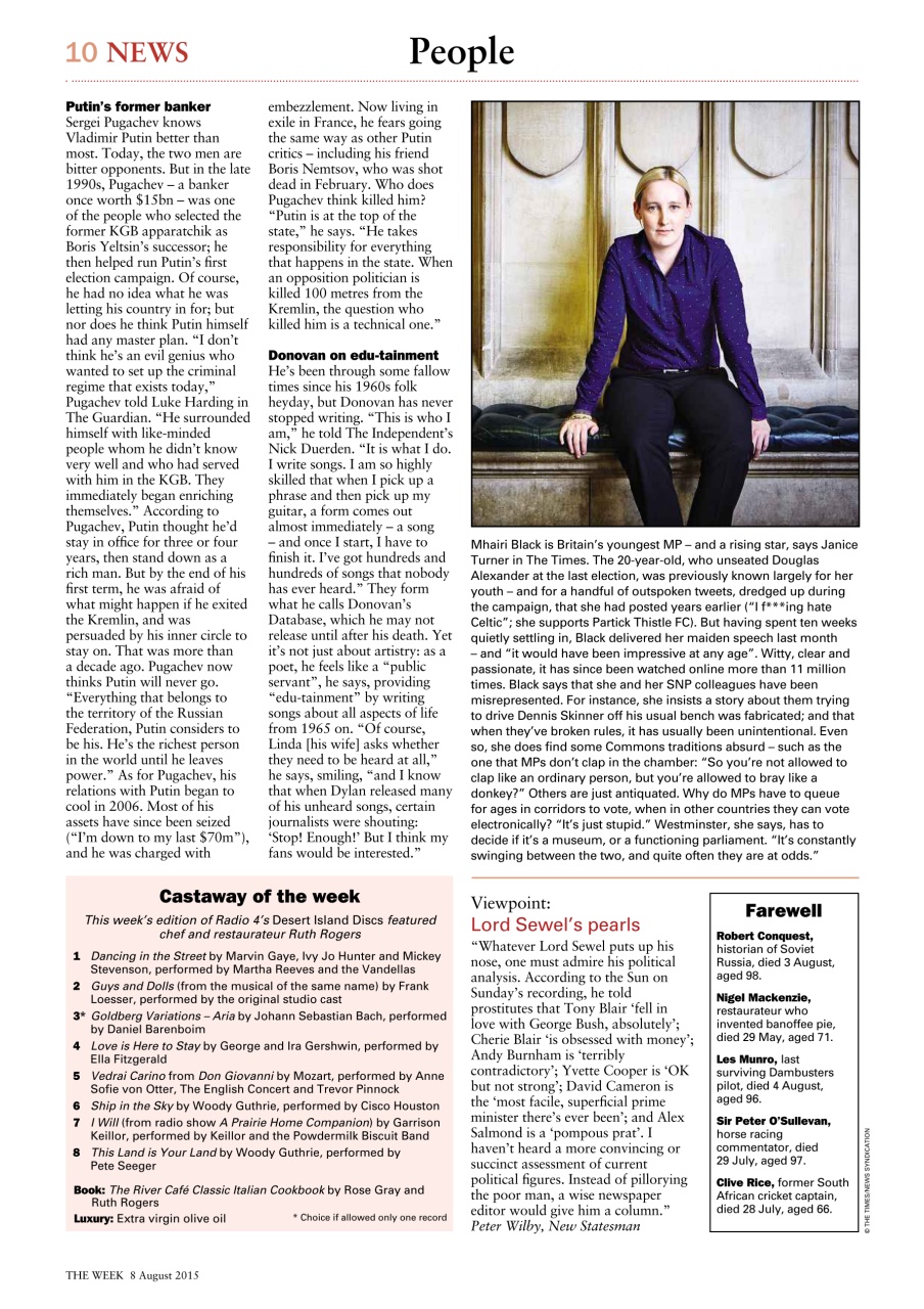 The Week Preview Pages