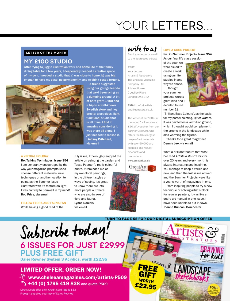 Artists & Illustrators Preview Pages
