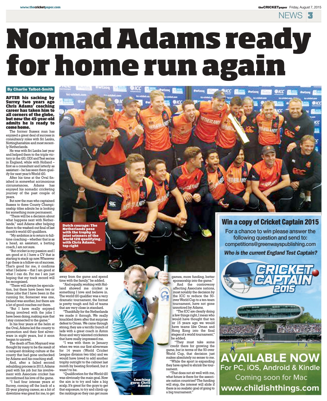 The Cricket Paper Preview Pages