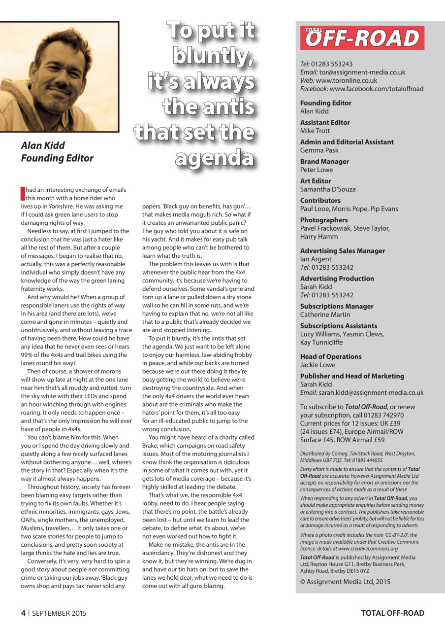 Overlander 4X4 Preview Pages