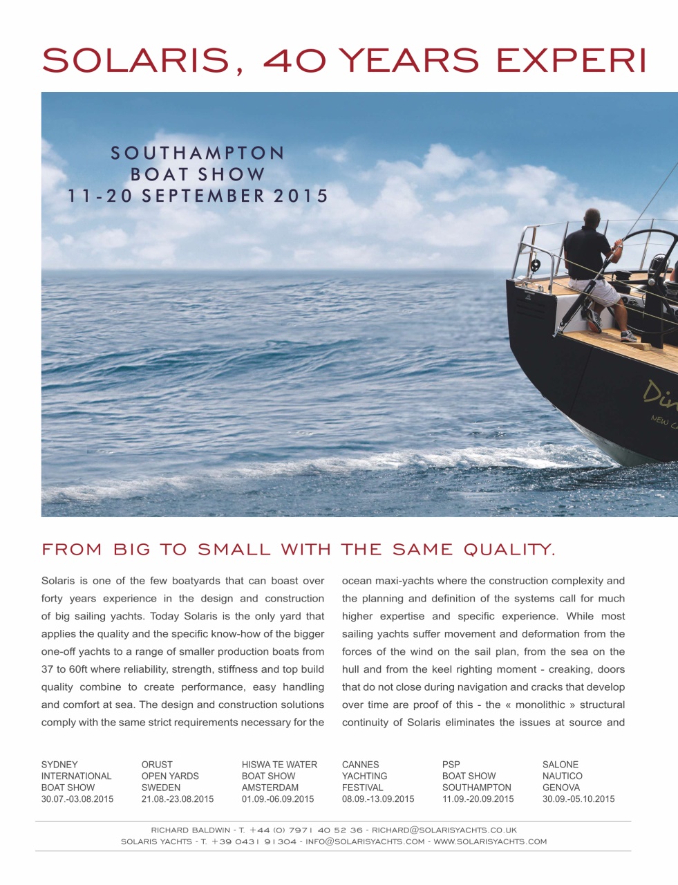 Yachting World Preview Pages