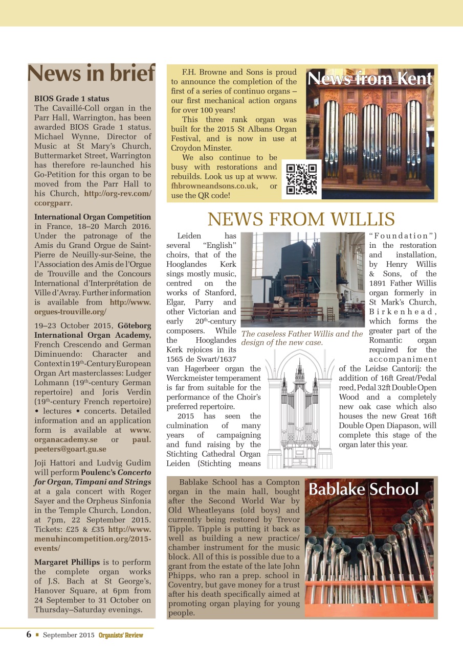 Organists' Review Preview Pages