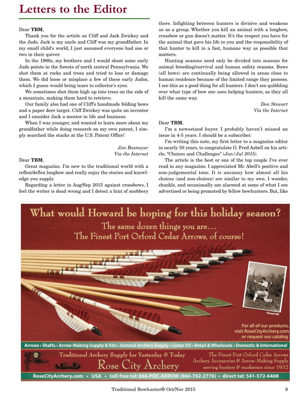 Traditional Bowhunter Magazine Preview Pages