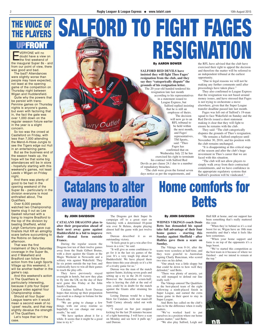 League Express Preview Pages