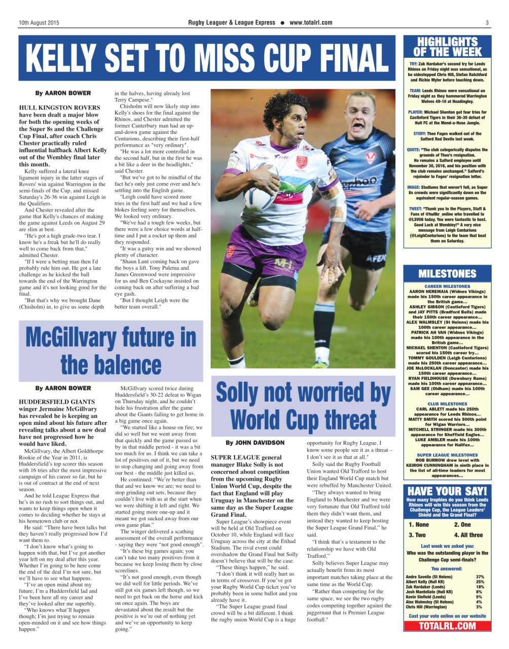 League Express Preview Pages