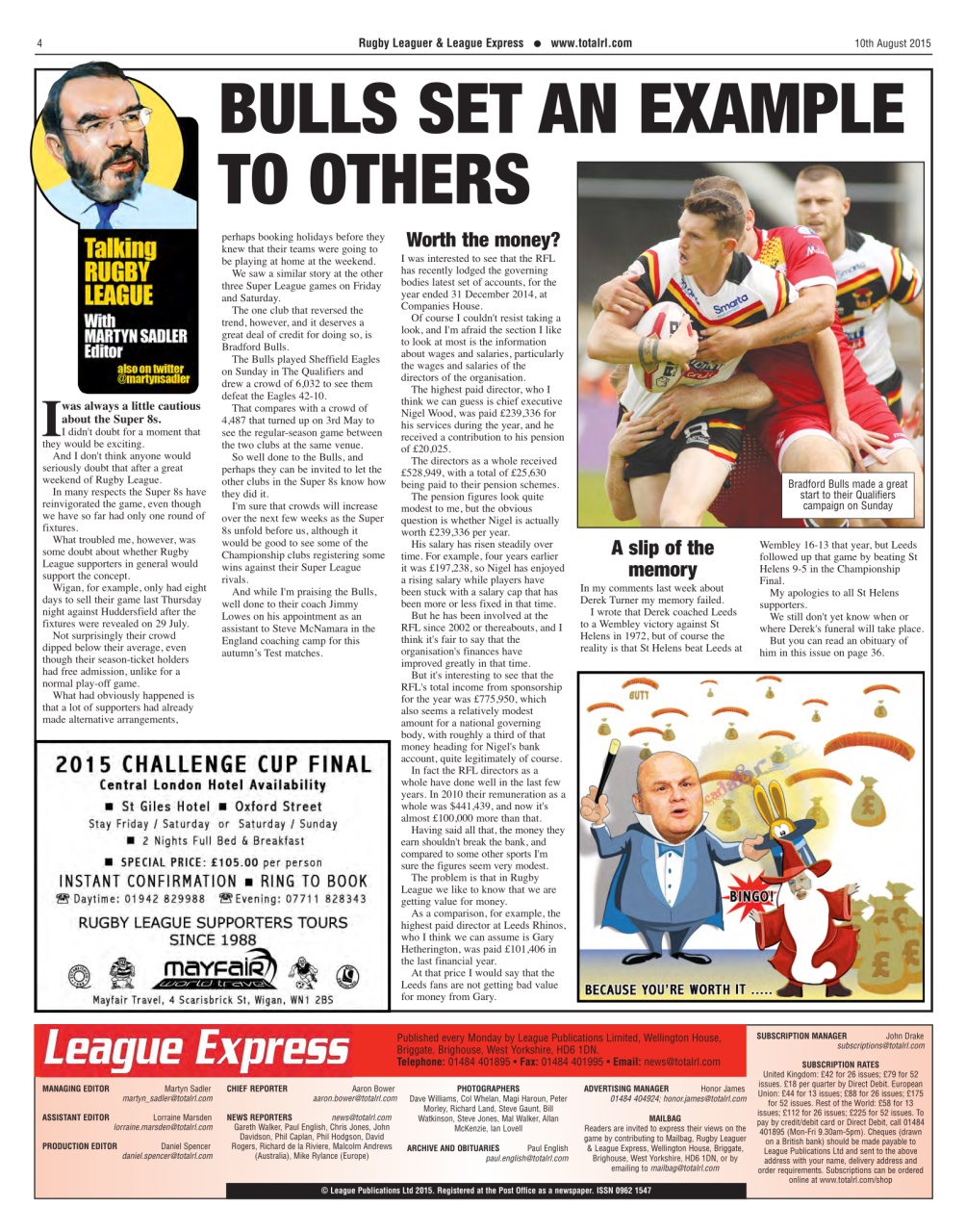 League Express Preview Pages